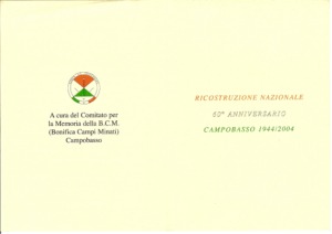 Sessantesimo Anniversario della Ricostruzione Nazionale 1944/2004