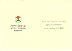 Sessantesimo Anniversario della Ricostruzione Nazionale 1944/2004