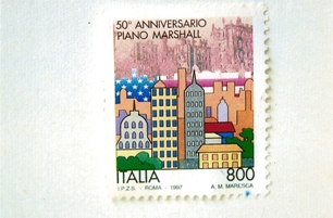 Emissioni celebrative di Italia e Germania per il 50° Anniversario Piano Marshall